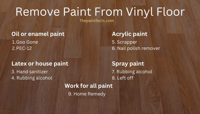 9 effective ways to remove any paint from vinyl floor