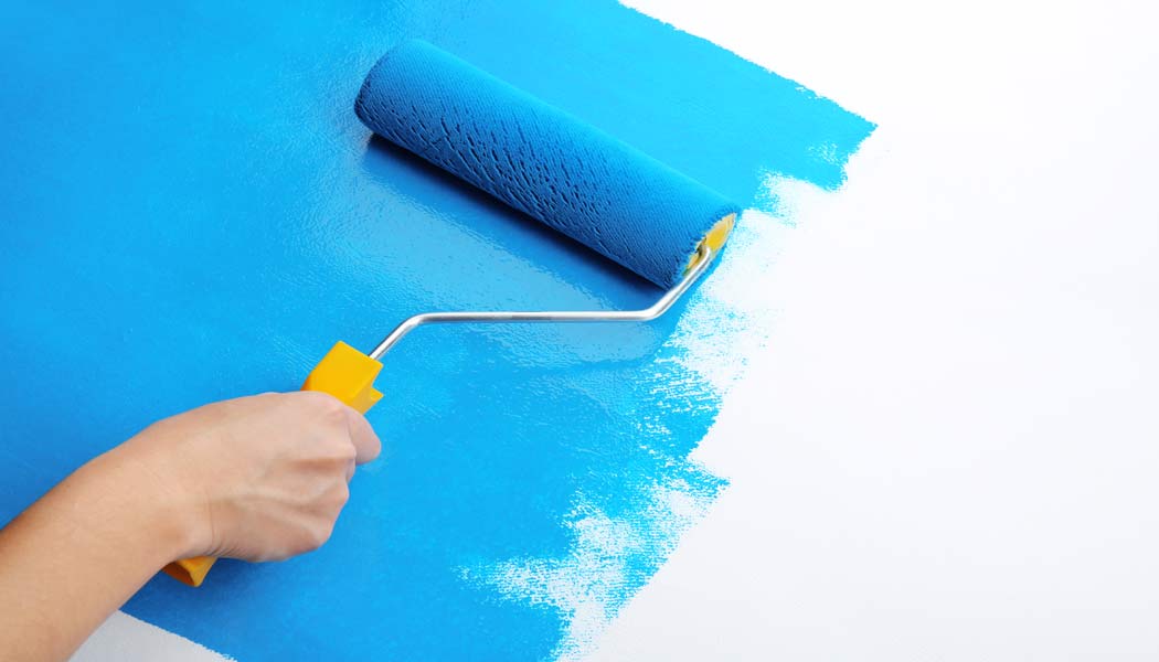 can you roll dry fall paint