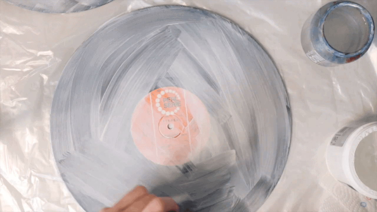 Priming the surface with gesso