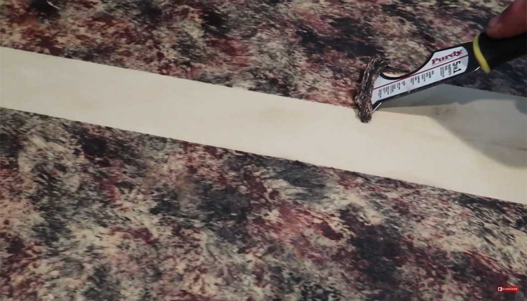 how to remove paint from laminate countertop