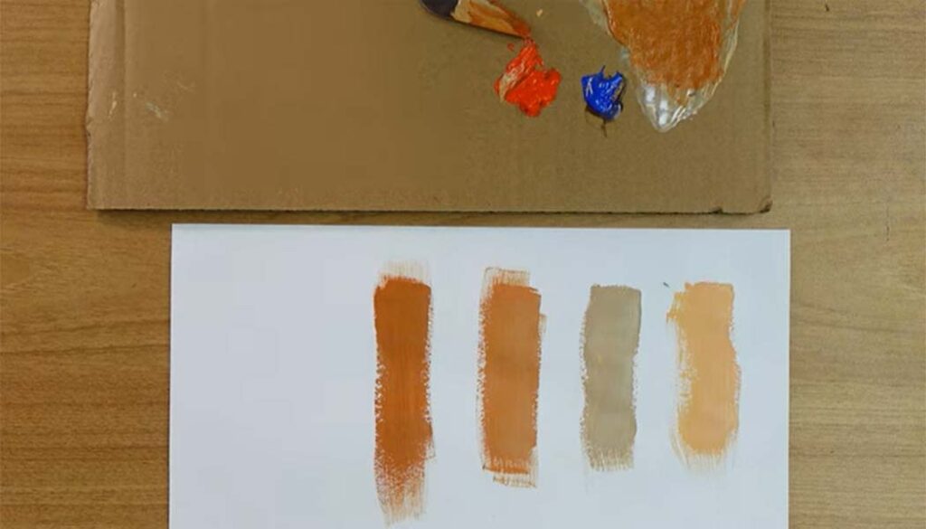 how to make tan paint quickly